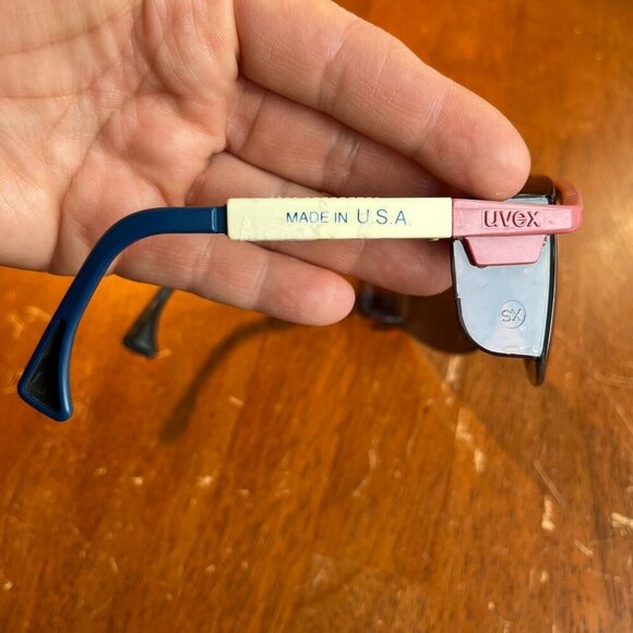 Vintage Uvex Shield Sunglasses Astrospec 3000 Workwear 80s 90s Visor Wrap USA - Picture 5 of 10
